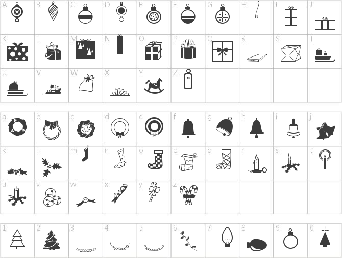 Carr Xmas Dingbats