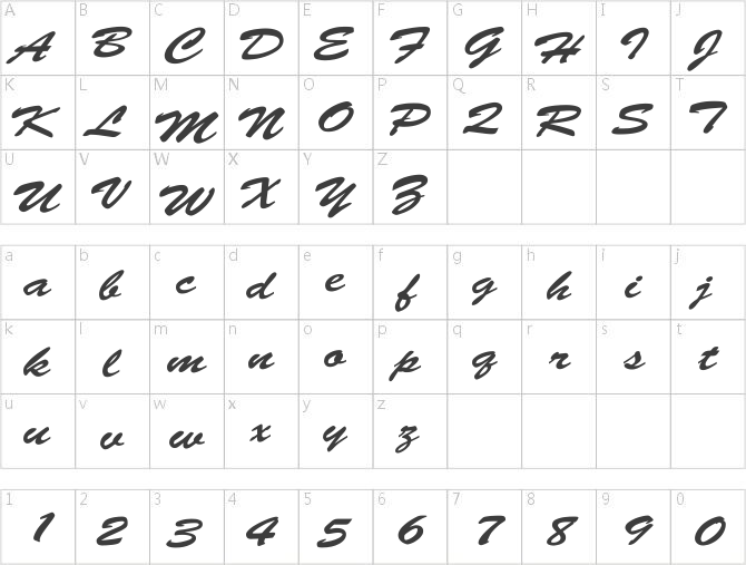 Brush-Script Wide