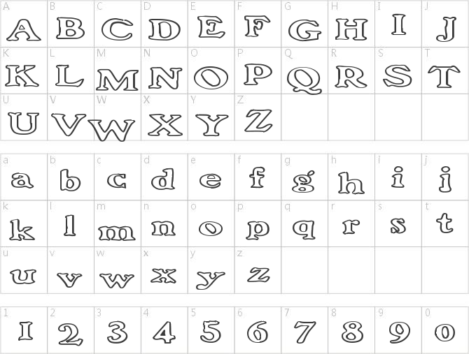 FrankenFont Large Hollow