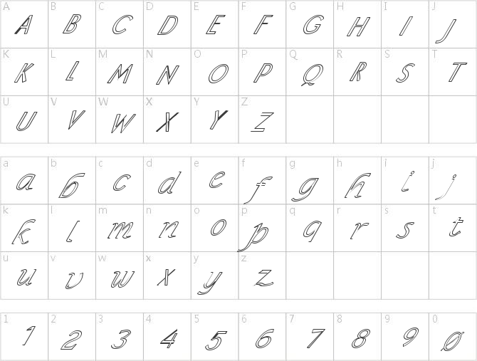 FZ BASIC 15 HOLLOW ITALIC