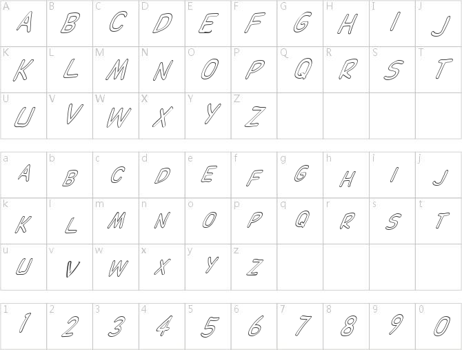 FZ BASIC 29 HOLLOW ITALIC