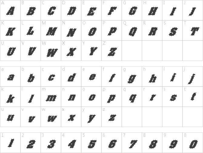 FZ BASIC 52 SPIKED ITALIC