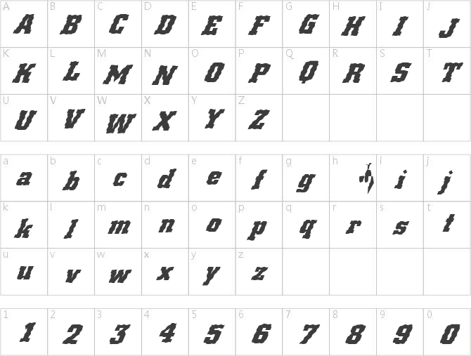 FZ BASIC 53 WAVEY ITALIC