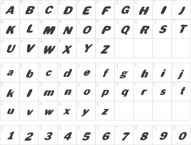 FZ BASIC 56 MANGLED ITALIC