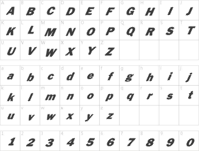 FZ BASIC 56 SPIKED ITALIC