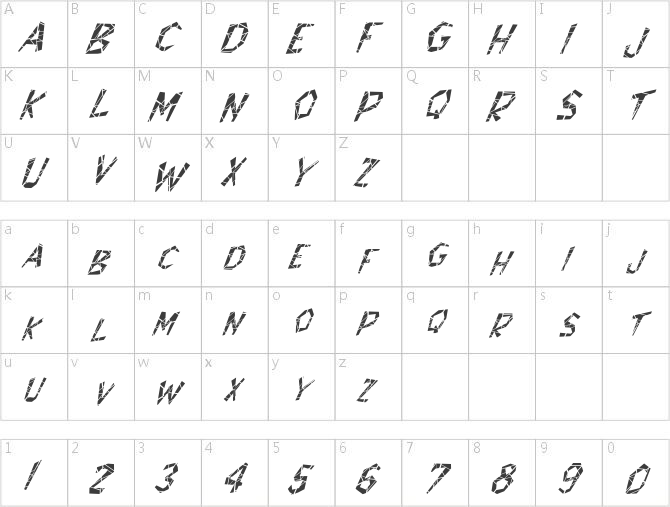 FZ JAZZY 8 CRACKED ITALIC