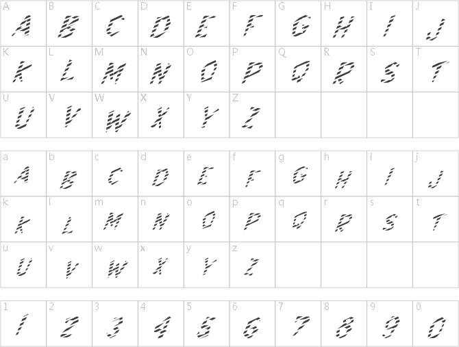 FZ JAZZY 8 STRIPED ITALIC