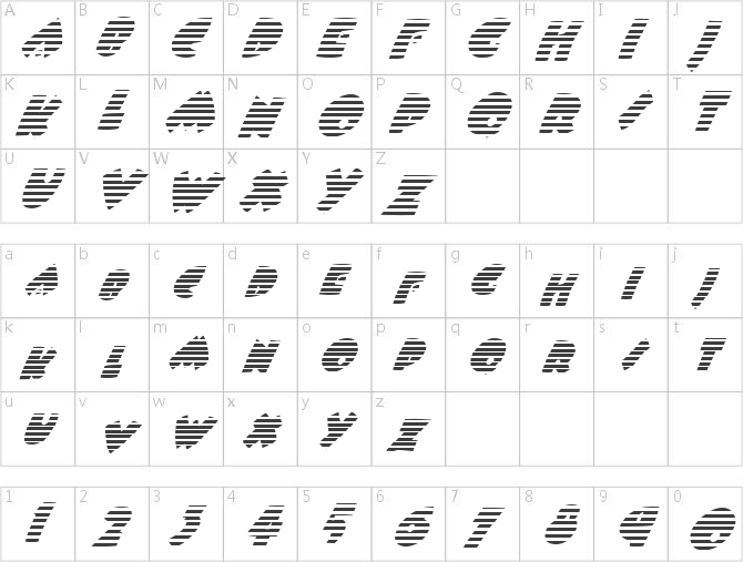 FZ JAZZY 9 STRIPED ITALIC