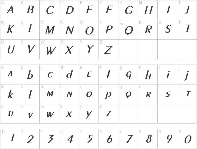 Larwell-Light-Bold-Italic