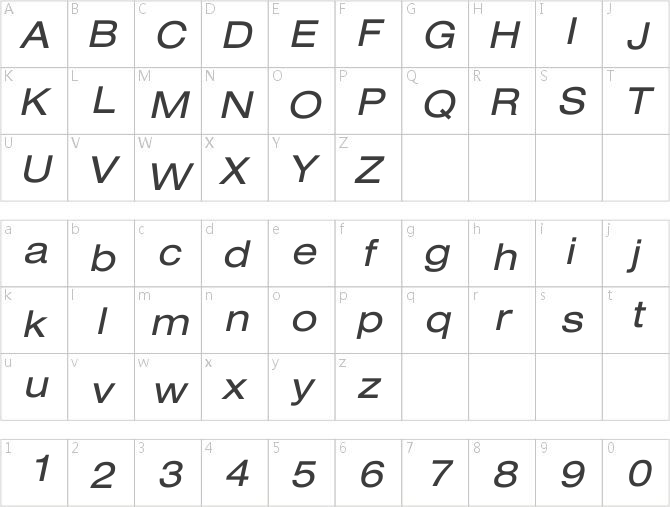 Sans Extended Oblique