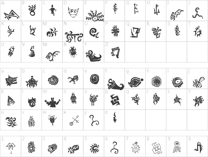 Cthulhu Glyphs