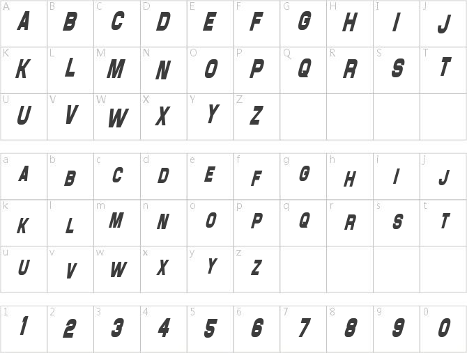 Maximus Condensed Bold Italic