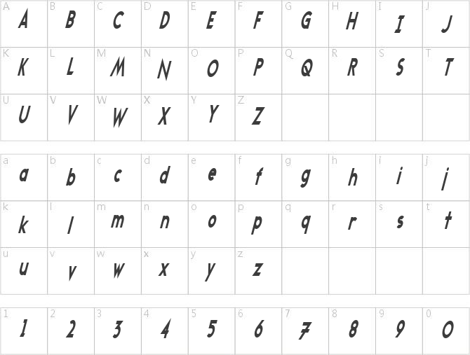 Transmetals Condensed Italic