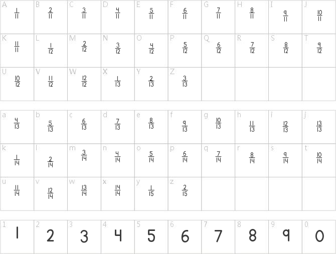 KG Traditional Fractions 2