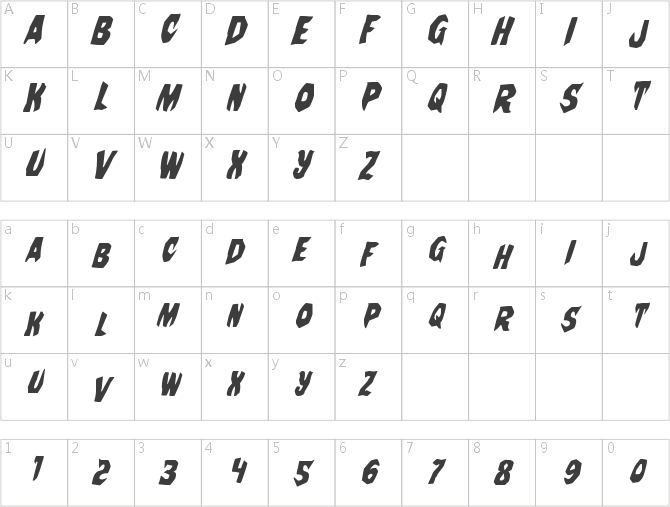 Nightchilde Condensed Italic