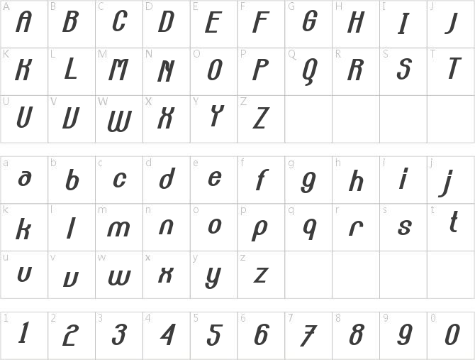 Carlton Bold Italic