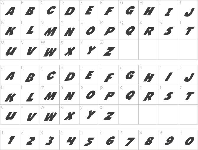 Jack's Candlestick Italic