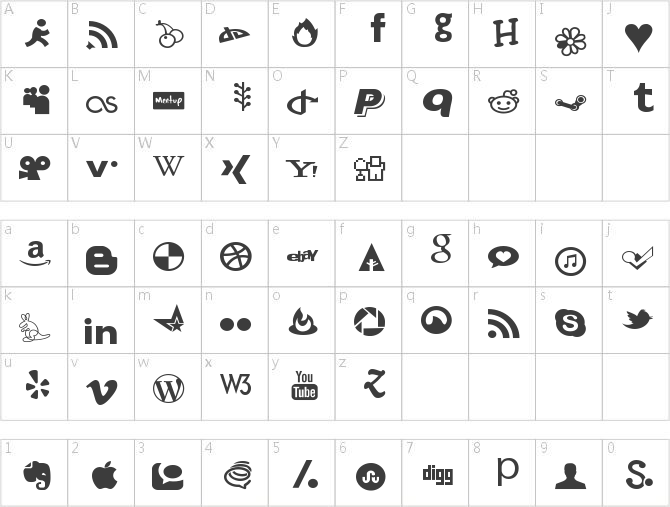 Social Font Face