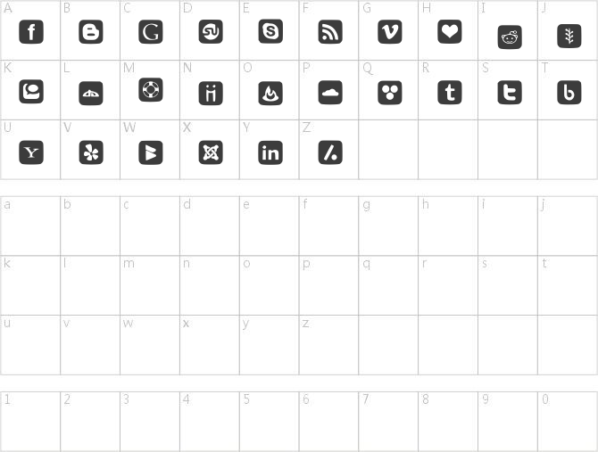 SOCIAL FONT ICONS