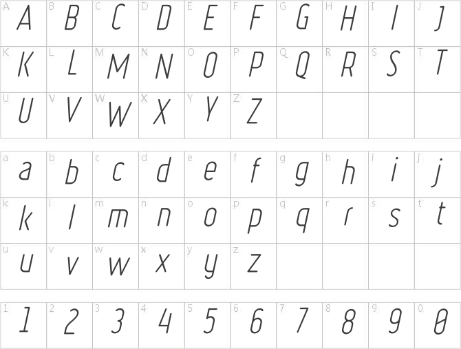 Ruler Light Italic