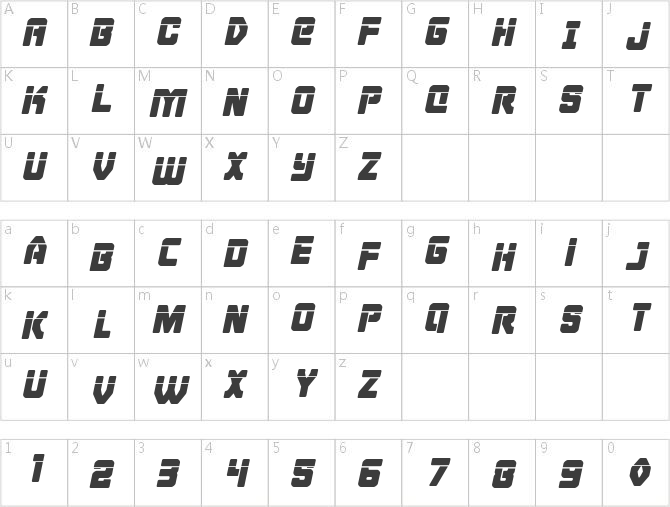 Cyborg Rooster Laser Italic