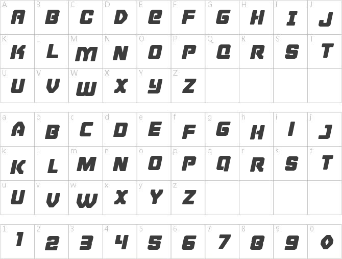 Cyborg Rooster Expanded Italic