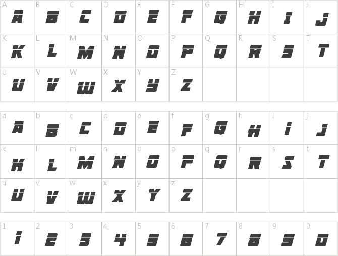 Liberty Legion Laser Italic