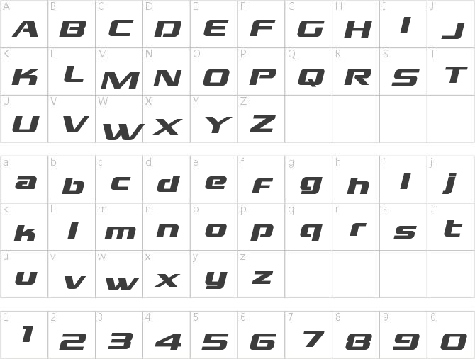 Grand National Expanded Italic