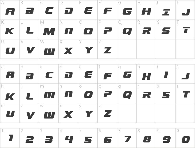 Dekaranger Condensed Italic