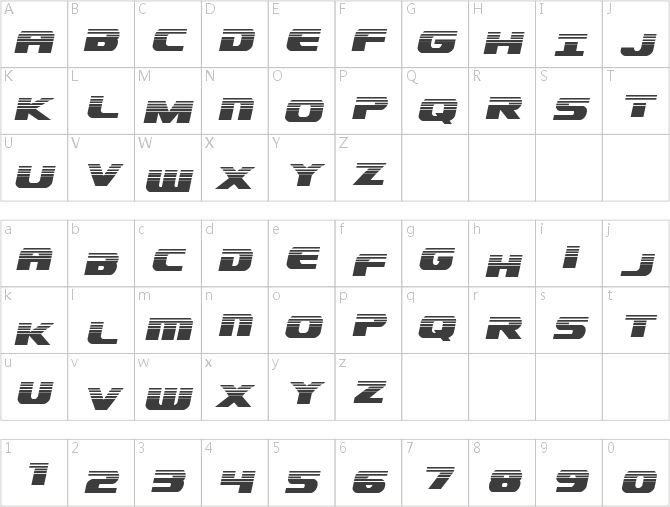 Dekaranger Halftone Italic