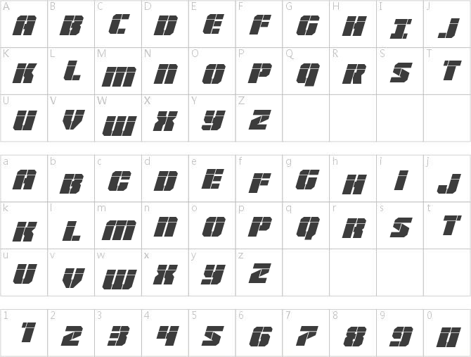 Warp Thruster Laser Italic