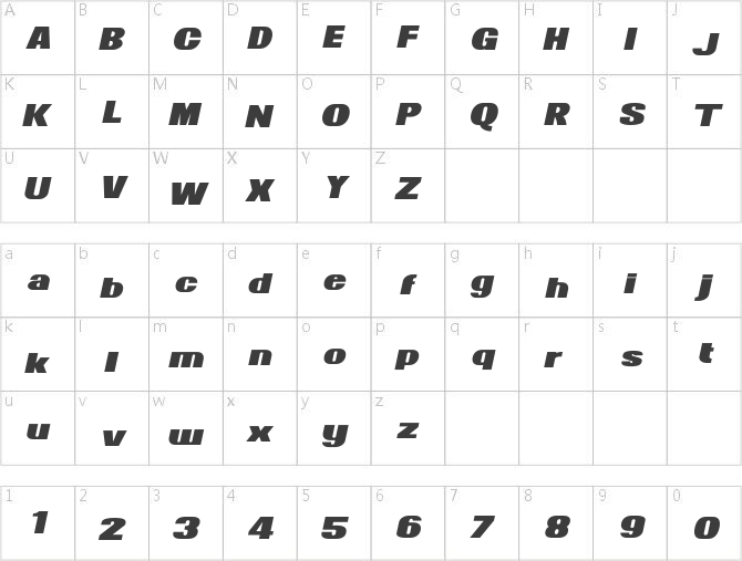 News of the World wide italic