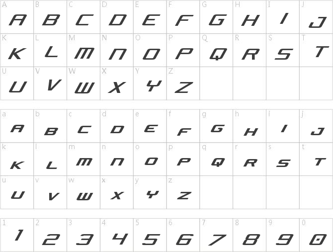 Concielian Jet Condensed Italic