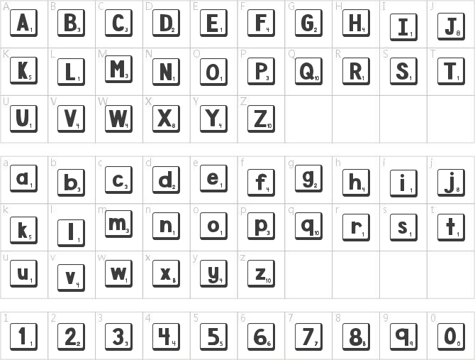 DJB Letter Game Tiles 2