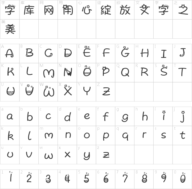 字體管家水瓶座