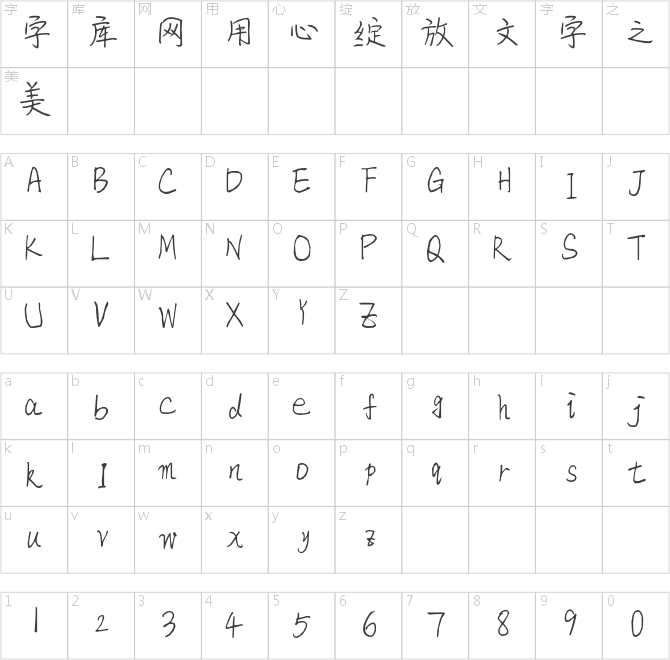 迷你字體系列