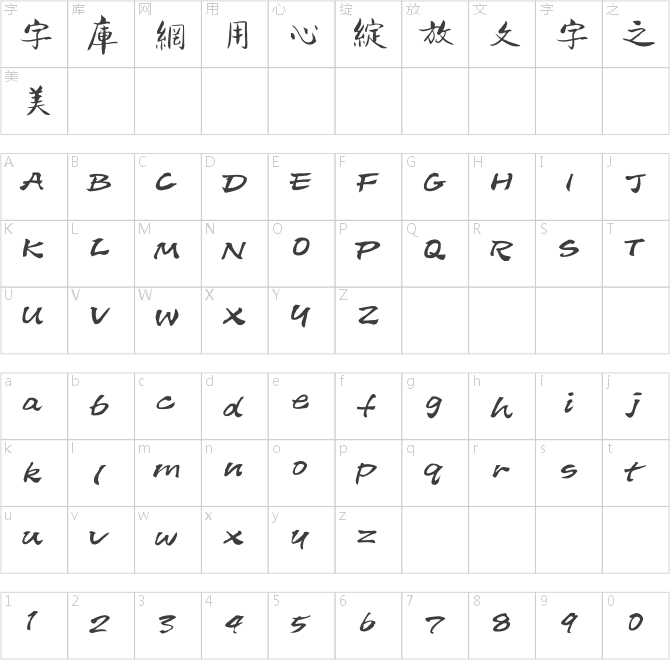 方正字跡-張乃仁行楷繁體