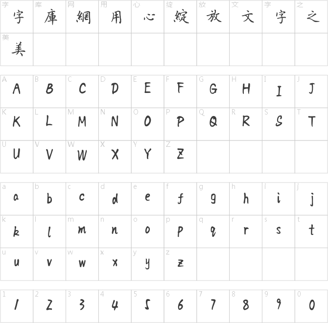 方正字跡-張顥硬筆楷體繁體