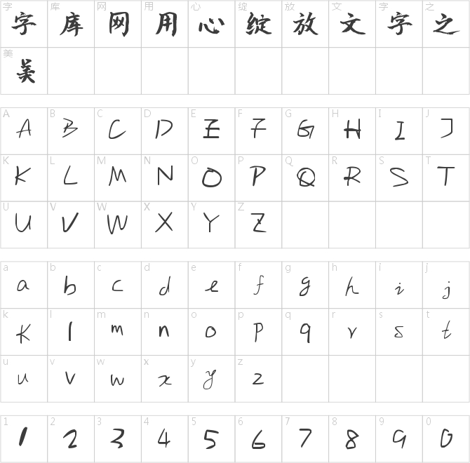 南構麗萍手寫