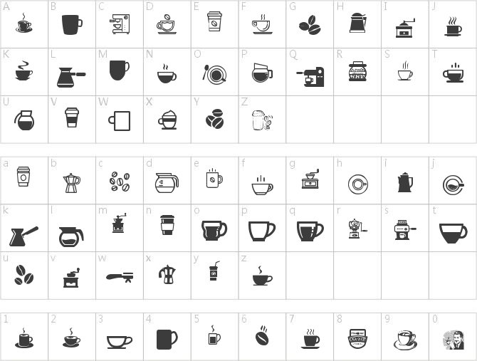 coffee icons