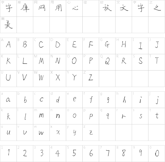 雜糅楷書2500