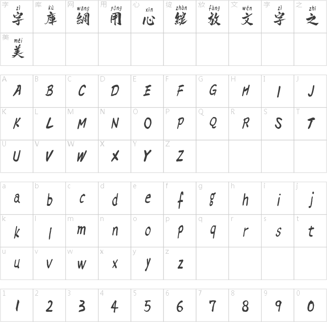 點字逸致拼音體