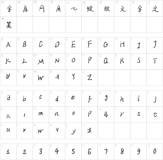 字家滔滔體