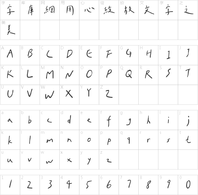 Aa臺灣漢字心動信號