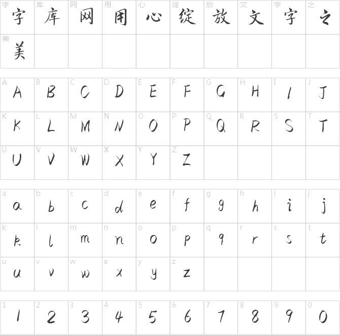 般若行書