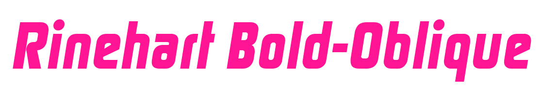 Rinehart Bold-Oblique