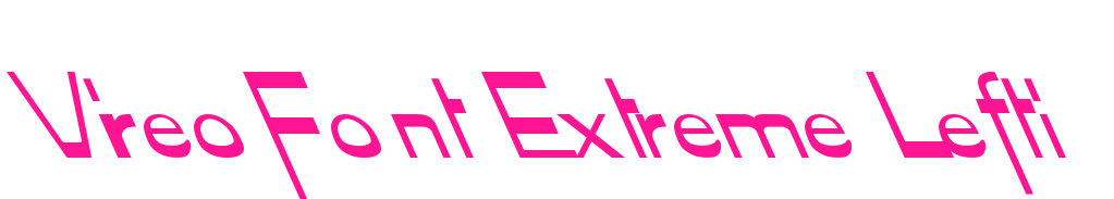 Vireo Font Extreme Lefti預覽圖片