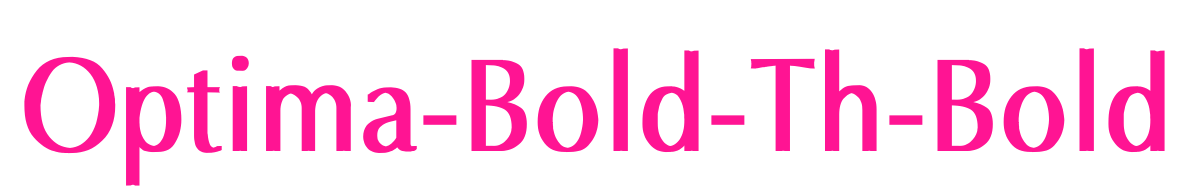 Optima-Bold-Th-Bold預覽圖片