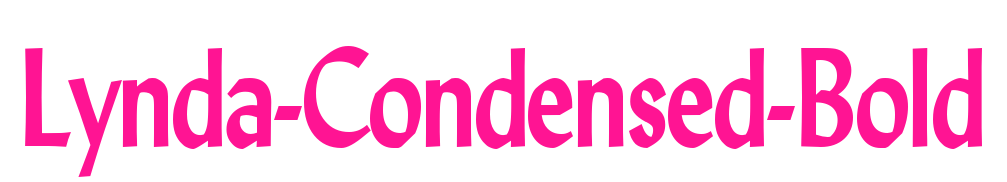 Lynda-Condensed-Bold預覽圖片