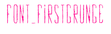 Font_FirstGrunge預覽圖片